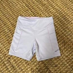 Lilac Brooks Run Happy Bike Shorts - Sz Small